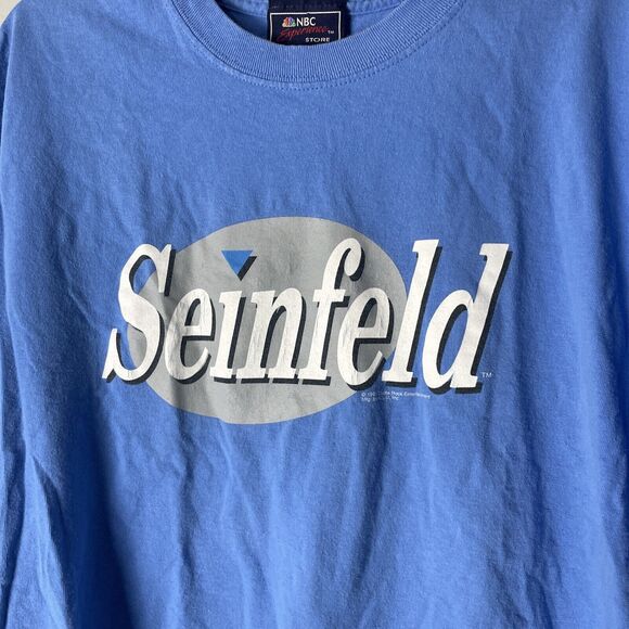 SEINFELD NBC STUDIO CAST & CREW PROMO STUDIO PROMOTIONAL T-SHIRT XL - Picture 2 of 8